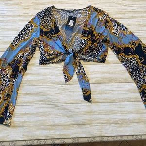 Fashion Nova Front Tie Top 2X